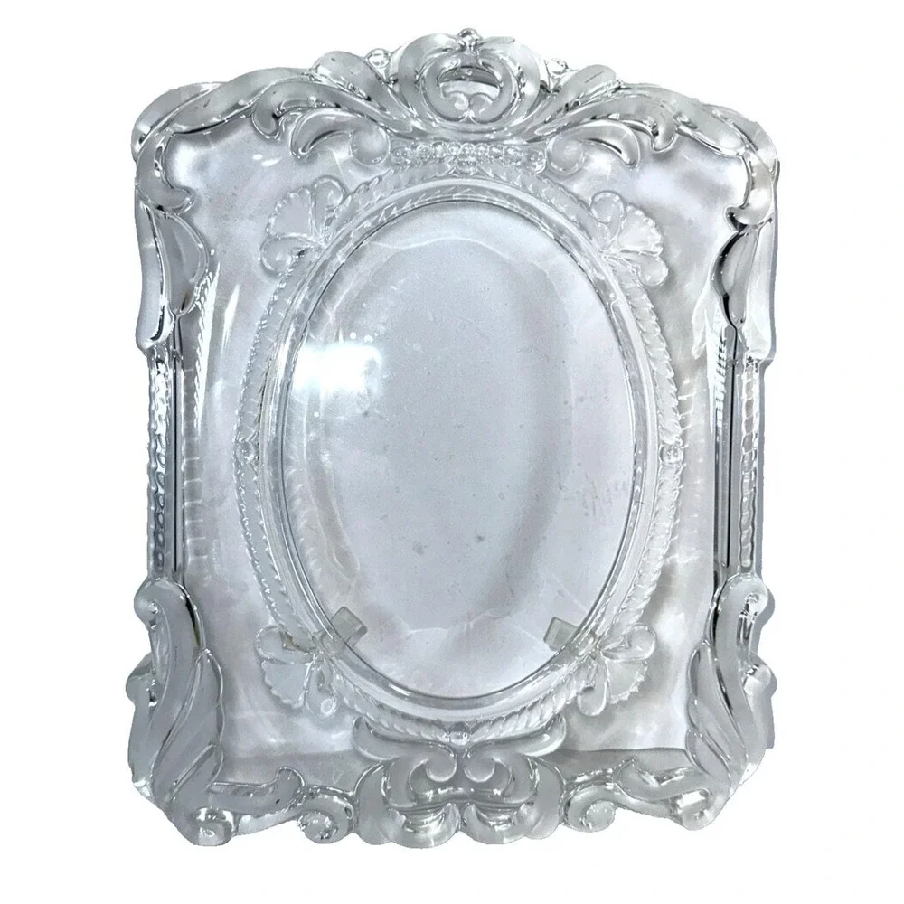 Vintage Mikasa Princess Picture Frame 11 1/4 in. Made in Germany Heavy Glass 5x7